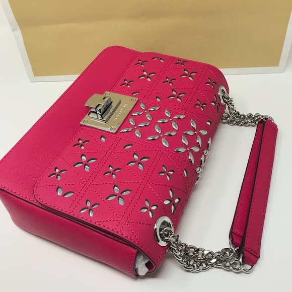 ➕ Michael Kors Tina medium shoulder ultra pink NWT - Picture 4 of 5